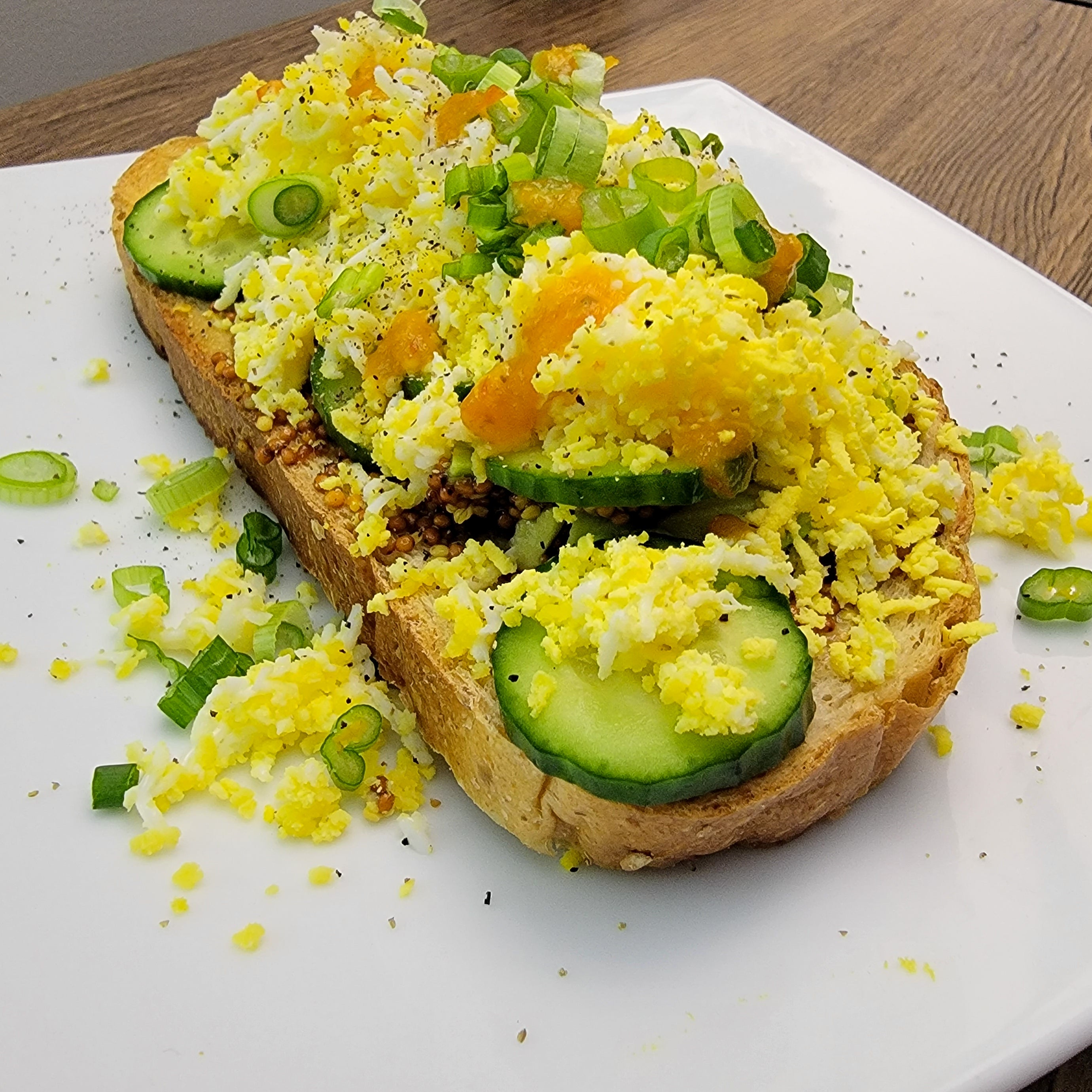 Grated Egg Toast